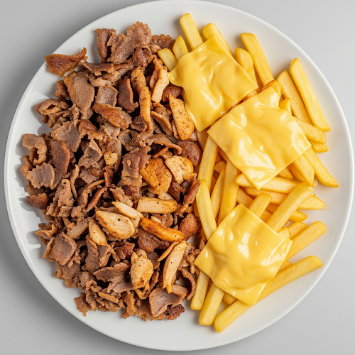 Chips, Cheese & Donner Meat 